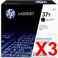 3 x Genuine HP CF237Y Toner Cartridge 37Y