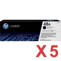 5 x Genuine HP CF248A Toner Cartridge 48A