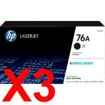 3 x Genuine HP CF276A Toner Cartridge 76A