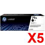 5 x Genuine HP CF279A Toner Cartridge 79A