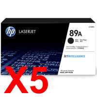 5 x Genuine HP CF289A Toner Cartridge 89A