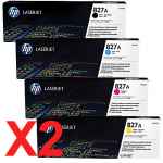 2 Lots of 4 Pack Genuine HP CF300A CF301A CF302A CF303A Toner Cartridge Set 827A