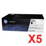 5 x Genuine HP CF325X Toner Cartridge 25X