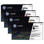 4 Pack Genuine HP CF330X CF331A CF333A CF332A Toner Cartridge Set 654X 654A