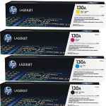 4 Pack Genuine HP CF350A CF351A CF352A CF353A Toner Cartridge Set 130A