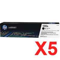 5 x Genuine HP CF350A Black Toner Cartridge 130A