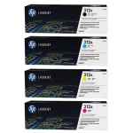 4 Pack Genuine HP CF380X CF381A CF383A CF382A Toner Cartridge Set 312X 312A