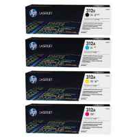 4 Pack Genuine HP CF380X CF381A CF383A CF382A Toner Cartridge Set 312X 312A