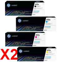 2 Lots of 4 Pack Genuine HP CF410X CF411X CF412X CF413X Toner Cartridge Set 410X