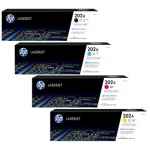 4 Pack Genuine HP CF500A CF501A CF502A CF503A Toner Cartridge Set 202A