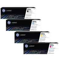 4 Pack Genuine HP CF510A CF511A CF512A CF513A Toner Cartridge Set 204A