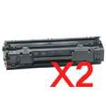 2 x Compatible HP CB435A Toner Cartridge 35A