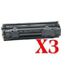 3 x Compatible HP CB435A Toner Cartridge 35A