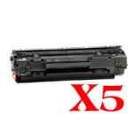 5 x Compatible HP CB436A Toner Cartridge 36A