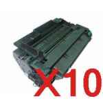 10 x Compatible HP CE255A Toner Cartridge 55A