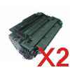 2 x Compatible HP CE255A Toner Cartridge 55A