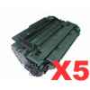 5 x Compatible HP CE255A Toner Cartridge 55A