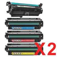 2 Lots of 4 Pack Compatible HP CE264X CF031A CF033A CF032A Toner Cartridge Set 646X 646A