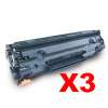 3 x Compatible HP CE278A Toner Cartridge 78A