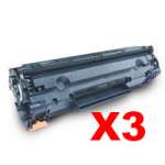 3 x Compatible HP CE285A Toner Cartridge 85A
