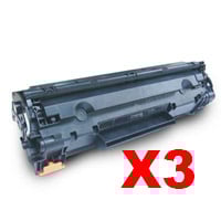 3 x Compatible HP CE285A Toner Cartridge 85A