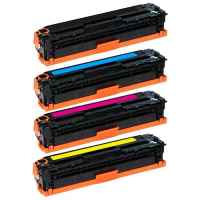 4 Pack Compatible HP CE340A CE341A CE343A CE342A Toner Cartridge Set 651A