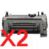 2 x Compatible HP CE390A Toner Cartridge 90A