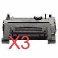3 x Compatible HP CE390A Toner Cartridge 90A