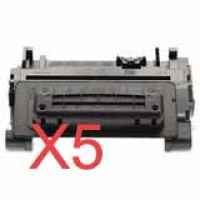 5 x Compatible HP CE390A Toner Cartridge 90A