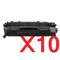 10 x Compatible HP CE505A Toner Cartridge 05A