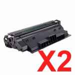 2 x Compatible HP CF214X Toner Cartridge 14X