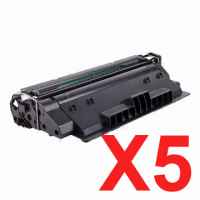 5 x Compatible HP CF214X Toner Cartridge 14X