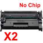 2 x Compatible HP CF276A Toner Cartridge 76A - NO CHIP Version