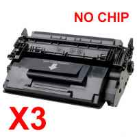 3 x Compatible HP CF276X Toner Cartridge 76X - NO CHIP Version