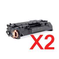 2 x Compatible HP CF280A Toner Cartridge 80A