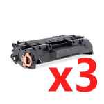 3 x Compatible HP CF280X Toner Cartridge 80X