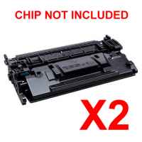 2 x Compatible HP CF289X Toner Cartridge 89X - NO CHIP Version