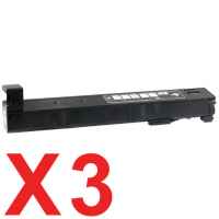 3 x Compatible HP CF300A Black Toner Cartridge 827A