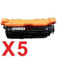 5 x Compatible HP CF320A Black Toner Cartridge 652A