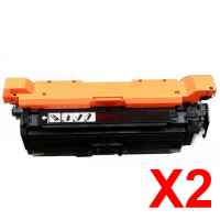 2 x Compatible HP CF330X Black Toner Cartridge 654X