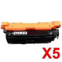 5 x Compatible HP CF330X Black Toner Cartridge 654X