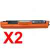 2 x Compatible HP CF350A Black Toner Cartridge 130A