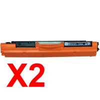 2 x Compatible HP CF350A Black Toner Cartridge 130A