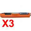 3 x Compatible HP CF350A Black Toner Cartridge 130A