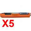 5 x Compatible HP CF350A Black Toner Cartridge 130A