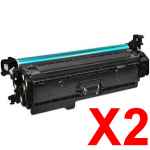 2 x Compatible HP CF360X Black Toner Cartridge 508X