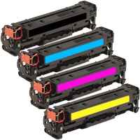 4 Pack Compatible HP CF380X CF381A CF383A CF382A Toner Cartridge Set 312X 312A