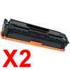 2 x Compatible HP CF410X Black Toner Cartridge 410X
