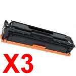 3 x Compatible HP CF410X Black Toner Cartridge 410X