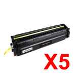 5 x Compatible HP CF500X Black Toner Cartridge 202X